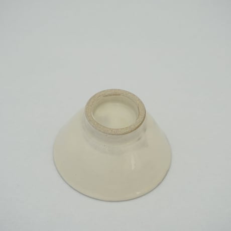 ご飯茶碗 （大　口径約12.5cm・高さ約6.5cm）白　（08）