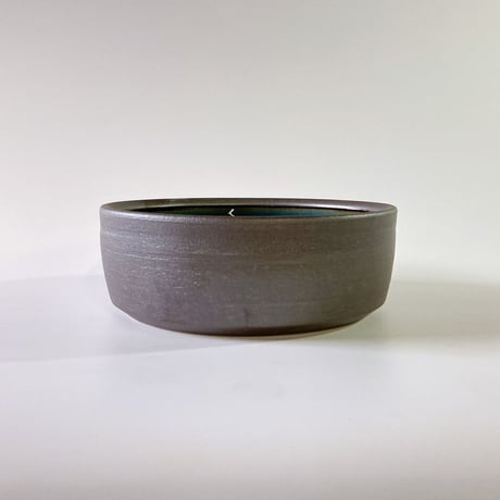 切立ドラ鉢（7寸／約21cm）呉須 ・外鉄　（07）