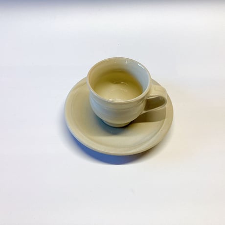 コーヒー碗・皿　白　（01）