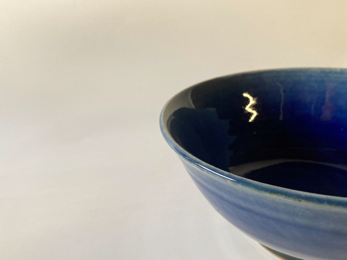 丼鉢（6寸／約18～19㎝）内外呉須 （08） | 出西窯 on-line STORE