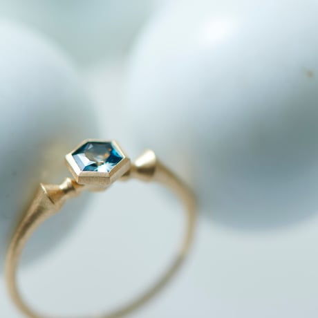horn / Montana Sapphire Ring