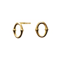 horn / Metal Earrings
