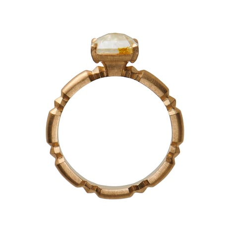 smoke / Gray Yellow Diamond Ring [bold]