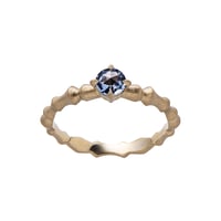 horn / Rose Cut Sapphire Ring