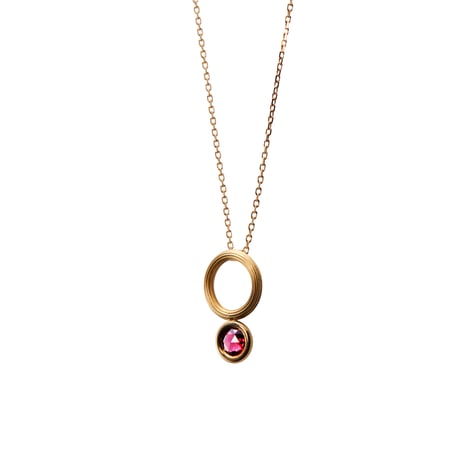 groove / Rose Cut Garnet