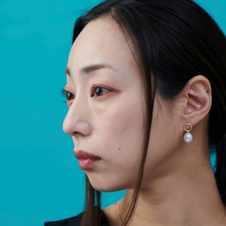 groove / Swing Oval South sea pearl Earrings