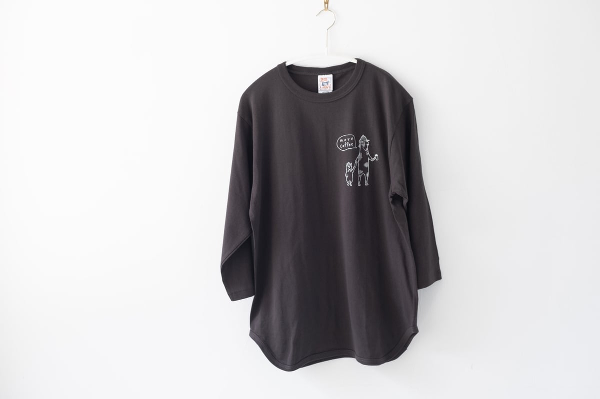 七分袖Tシャツ】COFFEE DOG 七分袖Tシャツ/ スミクロ | SAZANAMi