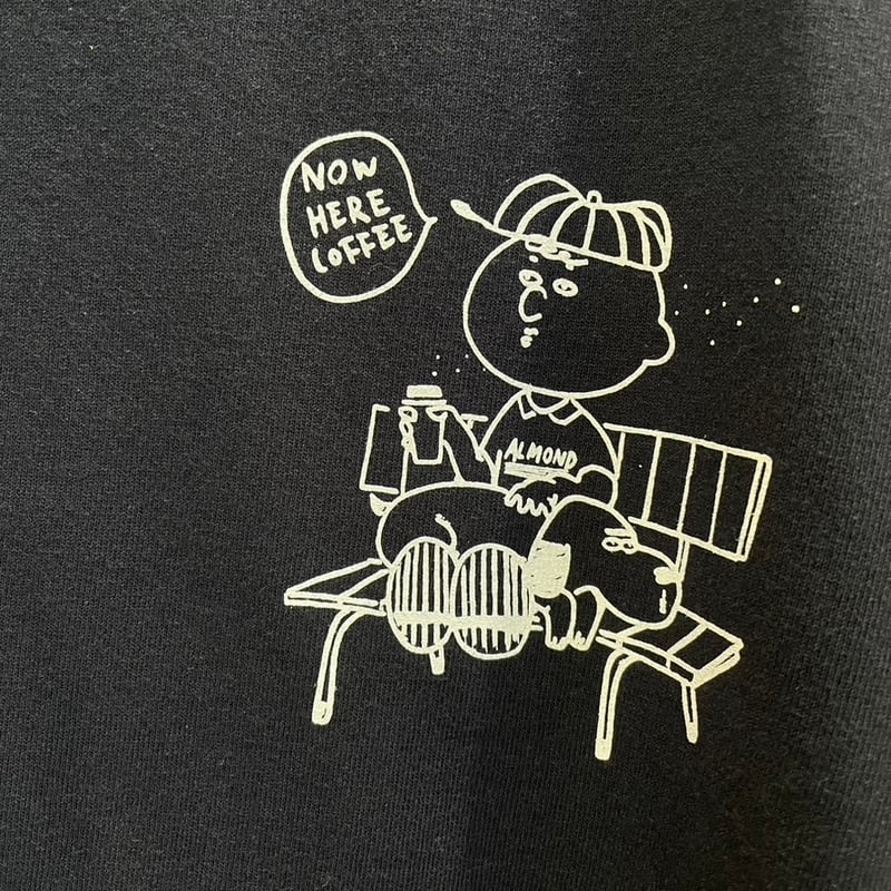 七分袖Tシャツ】 ALMOND COFFEE Tシャツ / ネイビー | SAZANAMi