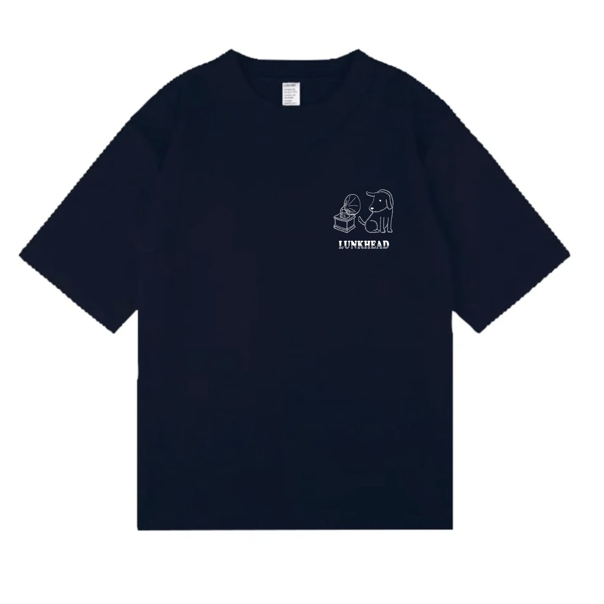 ワンちゃんオーバーサイズ5部袖Tシャツ ネイビー | LUNKHEAD OFFICIAL