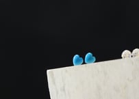 K18 　ハートのターコイズのピアス