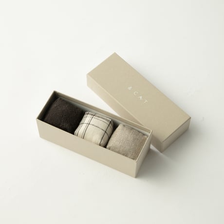 リネンのしかくTOY3個SET【&CAT別注】