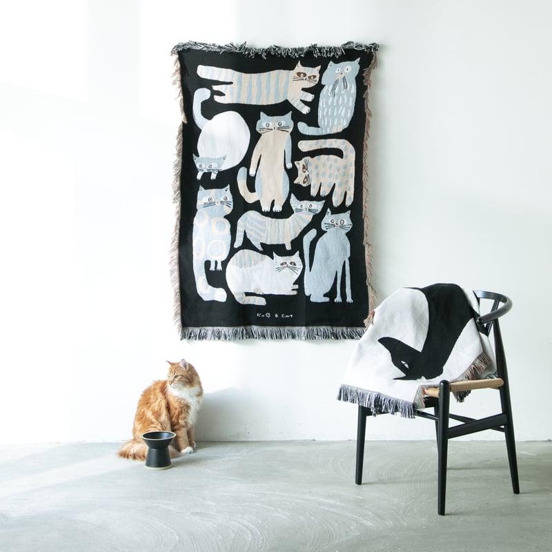 Multi Blanket “nekomoyou” 坪井香保里 | & CAT | O