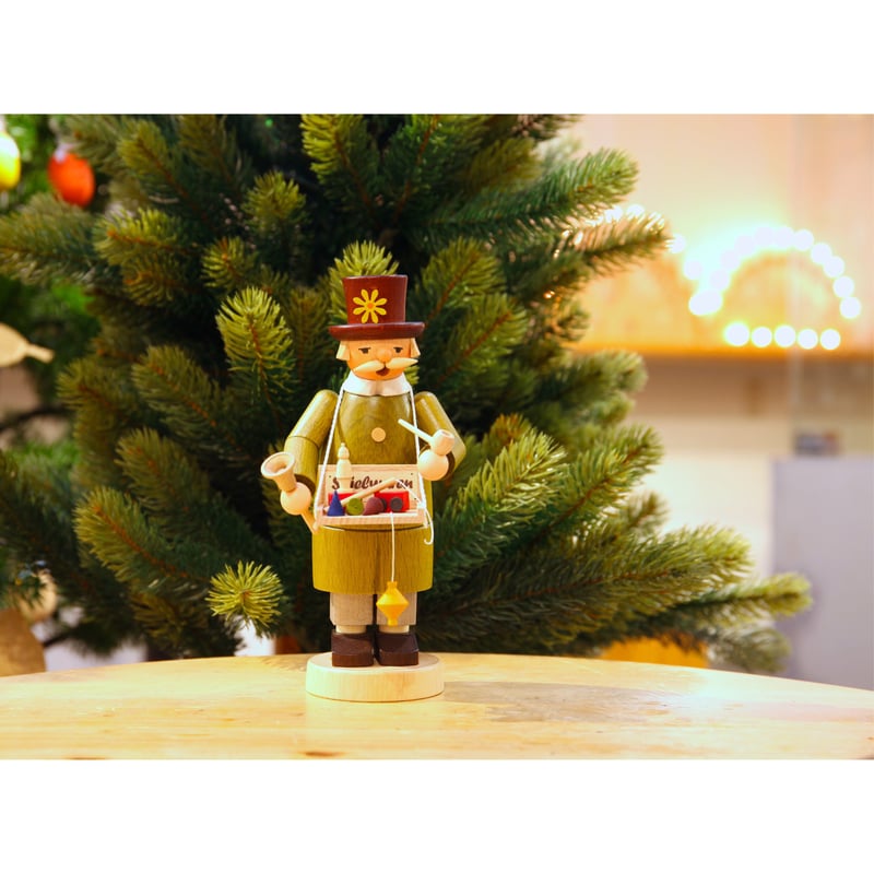 煙出し人形「お花帽子のおもちゃ屋さん」フィンダイセン工房