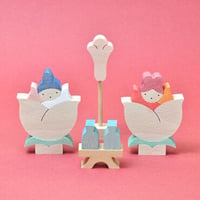 バラの花びな・ぼんぼり付き（小）　KH233