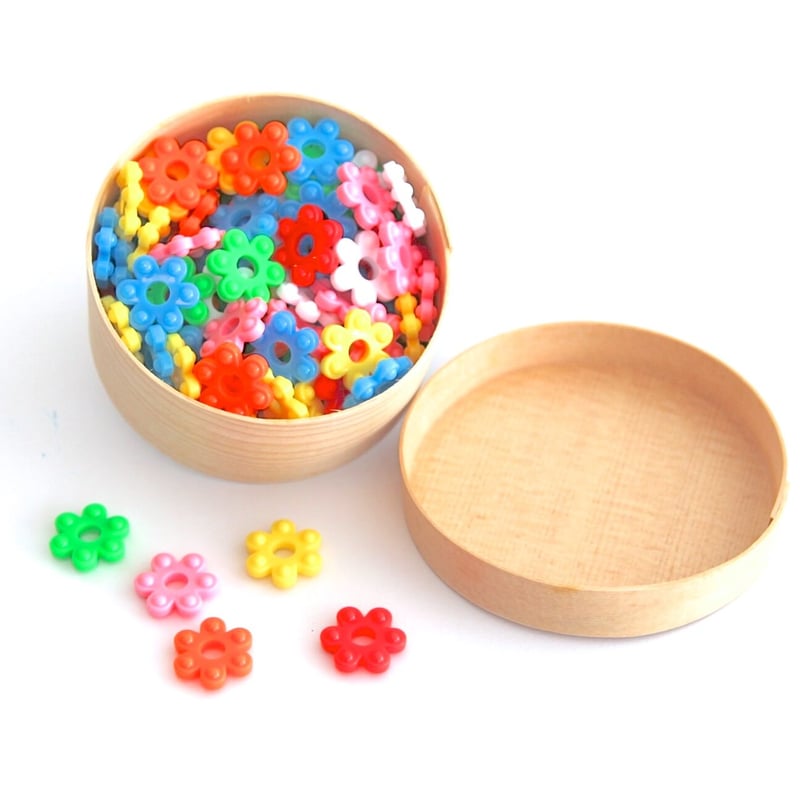 花のおはじき【オンラインショップ限定・木のわっぱいり 