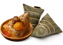 【冷凍配送】塩卵黄入り豚肉ちまき2個｜鮮肉蛋黃粽2個（290g）