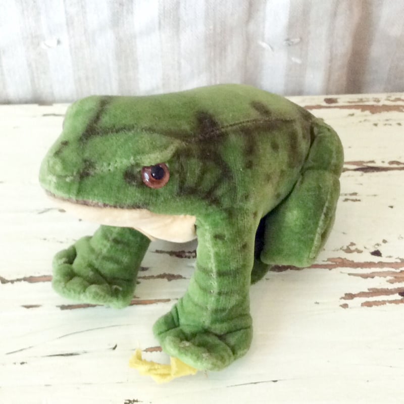 アンティークカエル ぬいぐるみ ヴィンテージ シュタイフ 蛙 Steiff アンティークカエル ぬいぐるみ ヴィンテージ シュタイフ 蛙