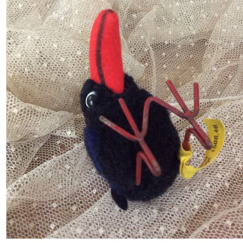 シュタイフ カラスのHucky ヴィンテージ Steiff ドイツ