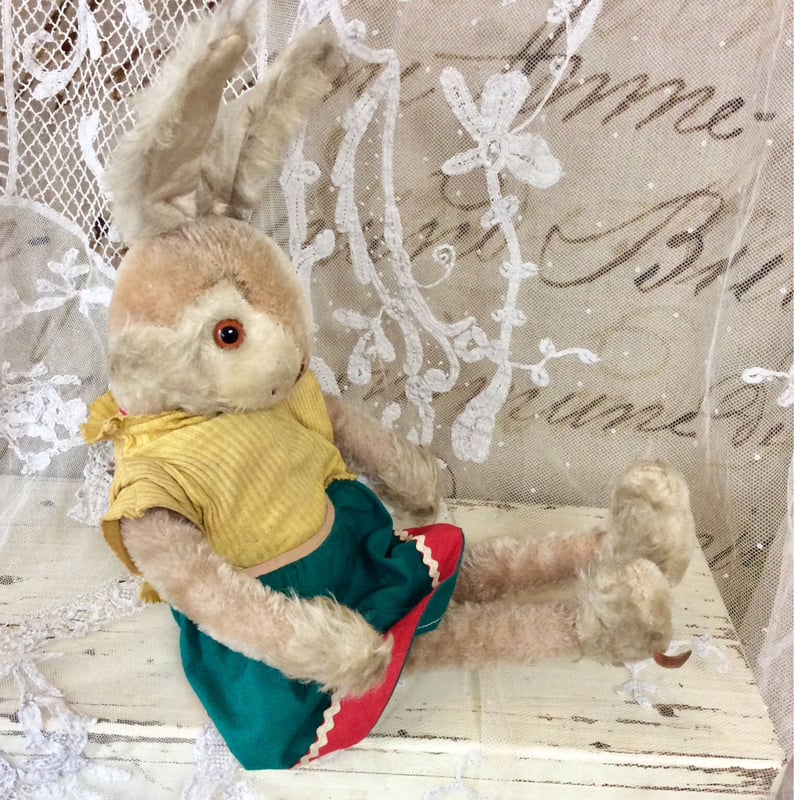 シュコ　シュコー　うさぎ　ヴィンテージ　ぬいぐるみ　テディベア シュコ シュコー うさぎ ヴィンテージ ぬいぐるみ テディベア