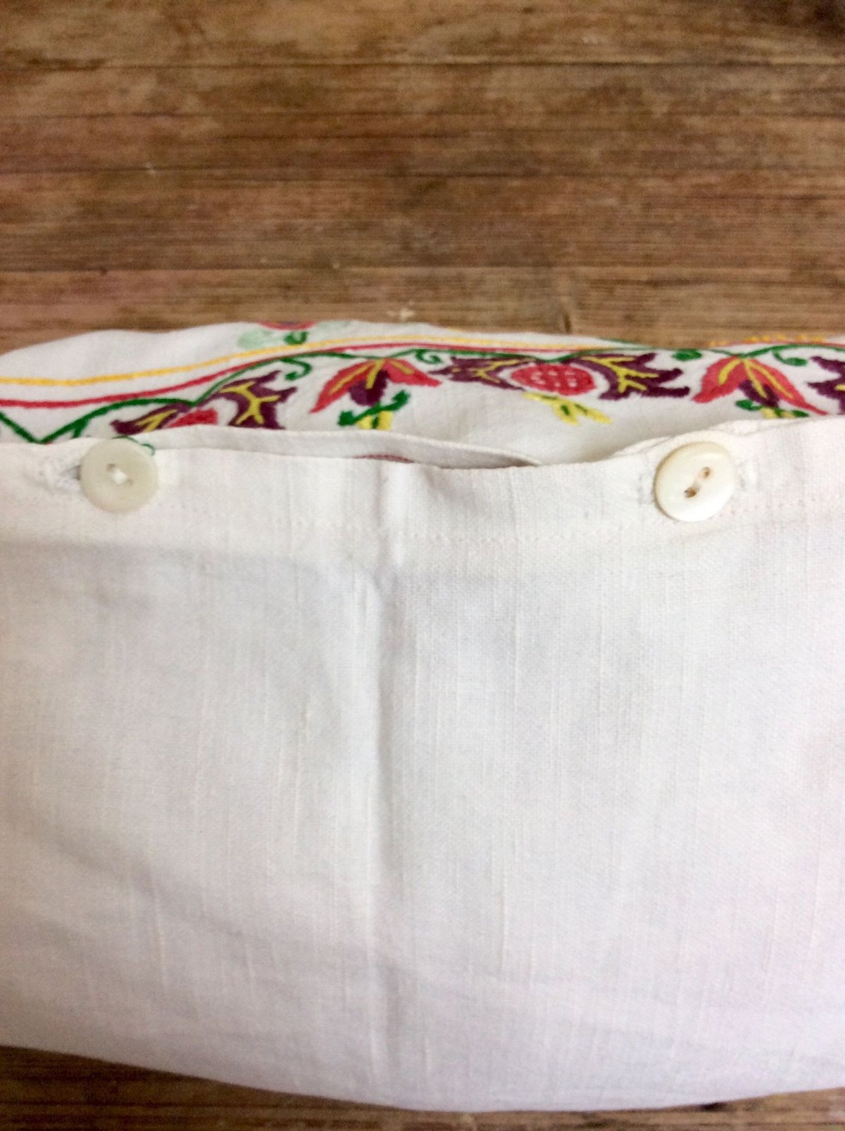 VINTAGEハンガリー刺繍クッションカバー トゲトゲなお花 | sputnikplus