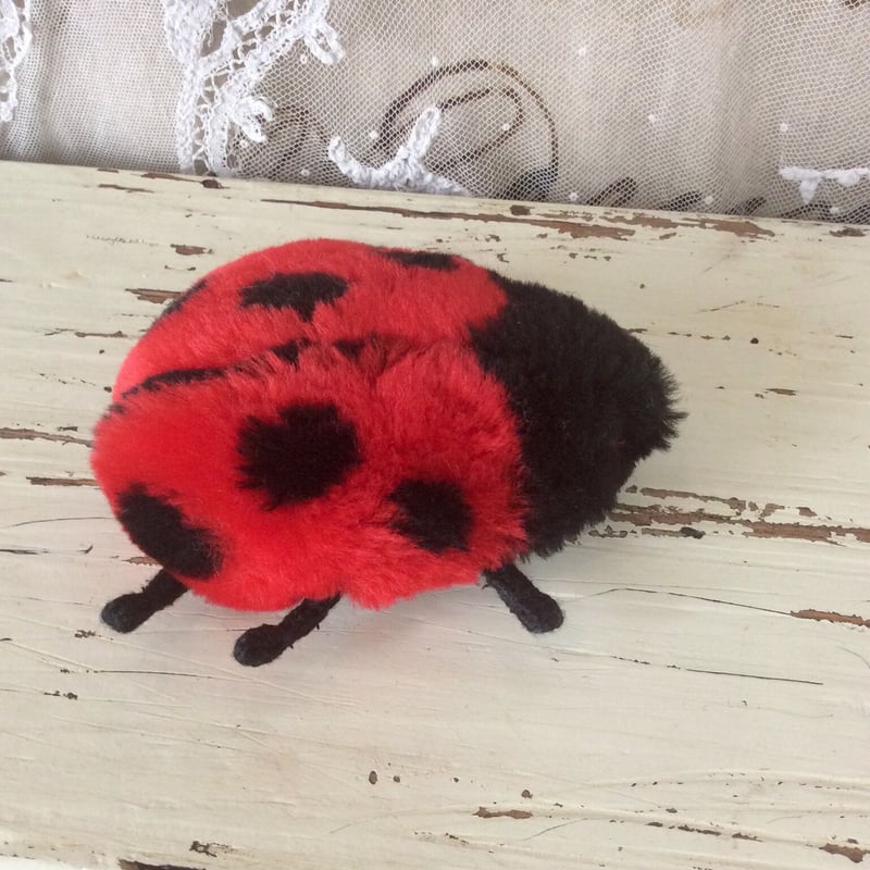 Steiff \"てんとう虫\" アンティークぬいぐるみ Steiff シュタイフ テディベア テントウムシ Steiff Ladybug