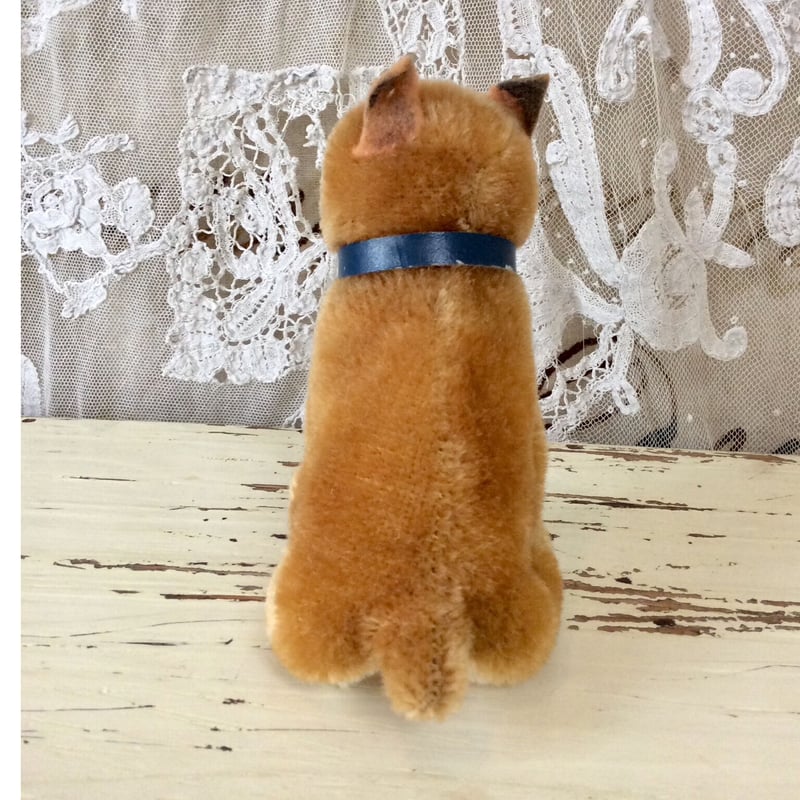 シュタイフ ボクサー犬 ヴィンテージ シュタイフ ボクサー犬 ボビー 横たわる 38 cm