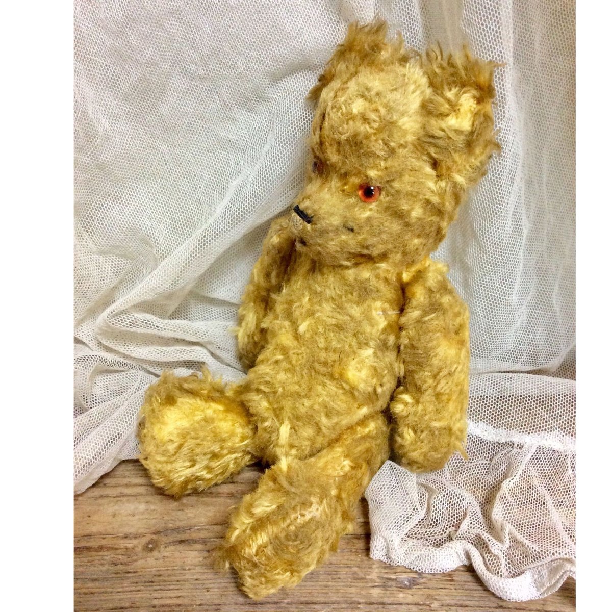 レアピンクデコッパチ　アンティークベア　ヴィンテージベア　フランスアンティーク フランス デコッパチベア | sputnikplus online shop