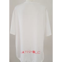 LATINHOLIC&スカル サイドスリットオーバーTシャツ