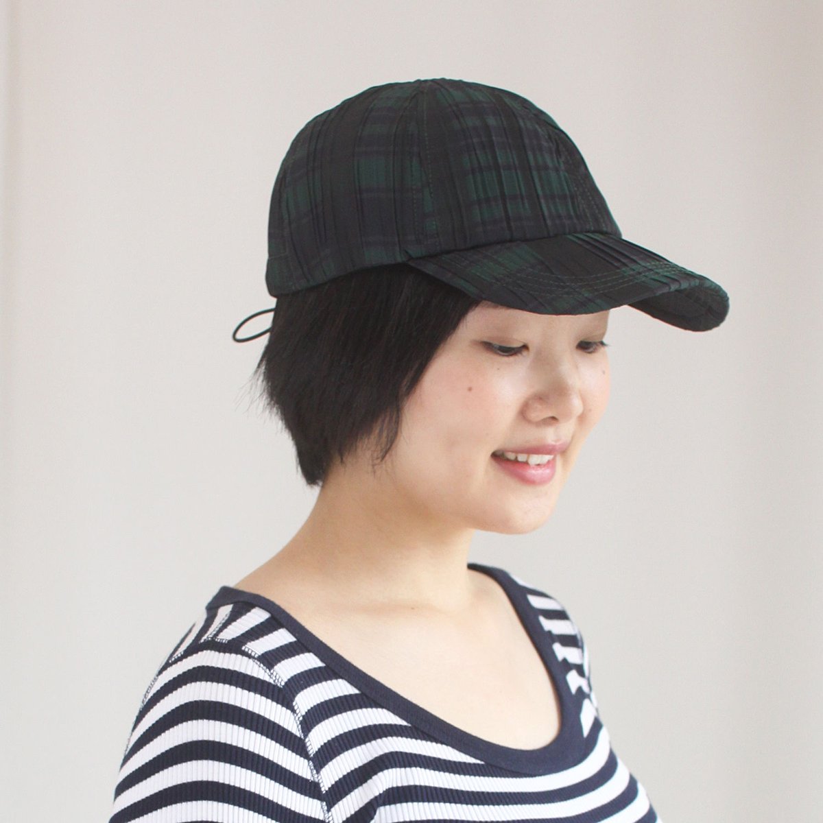 ポア　チェックキャップ　グリーン　pois check cap 【green】 ポア チェックキャップ グリーン pois check cap 【green