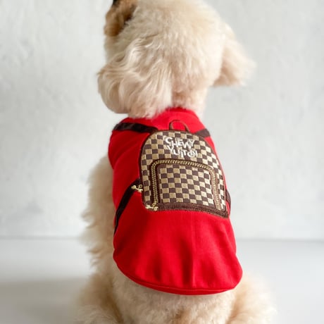 【即納】Chewy Vuiton Checker バックパック Redトップス