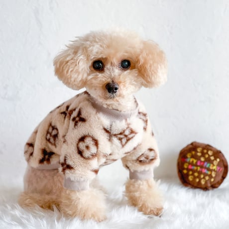 【即納】Chewy Vuiton ファーフリーストレーナー アイボリー