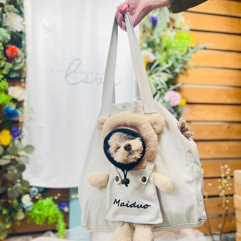 予約商品 約4週間でお届け予定】顔はめトートバッグ | 犬用品セレクト