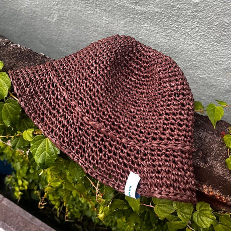 mini flare knit. (summer) brown.