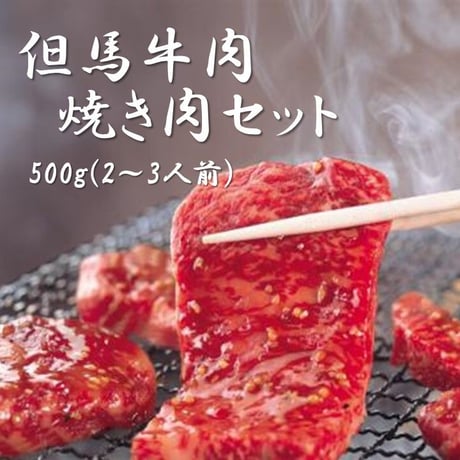 但馬牛　贅沢焼き肉セット　但馬牛肉 500g（2～3人前）　※送料無料（北海道・沖縄・離島を除く）