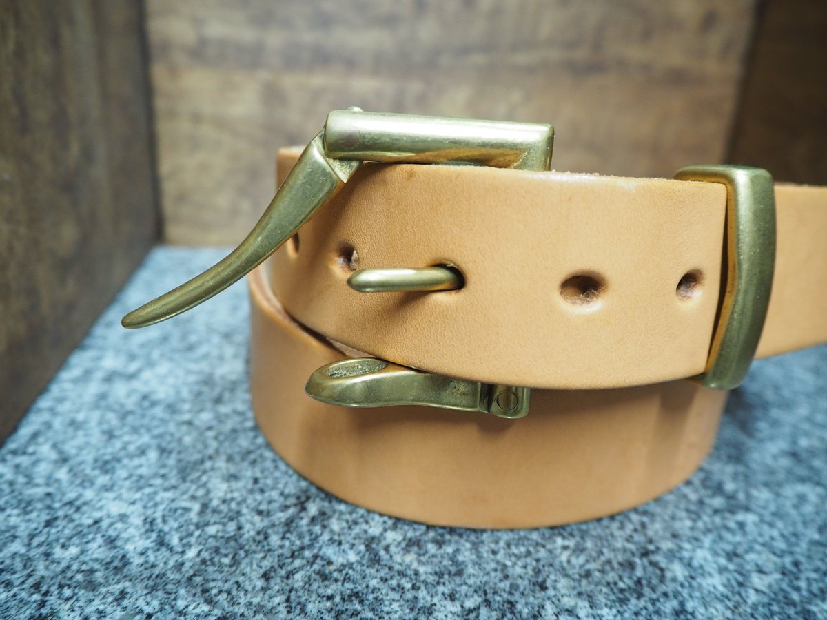 ファイヤーマンバックルベルト | Handmade leather works 93leather