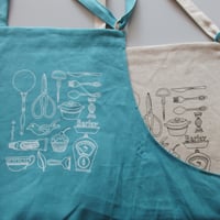 リネンのエプロン_kitchen tool