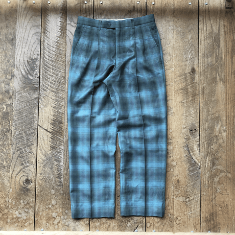 Men's tuck wide trousers(W33inch)