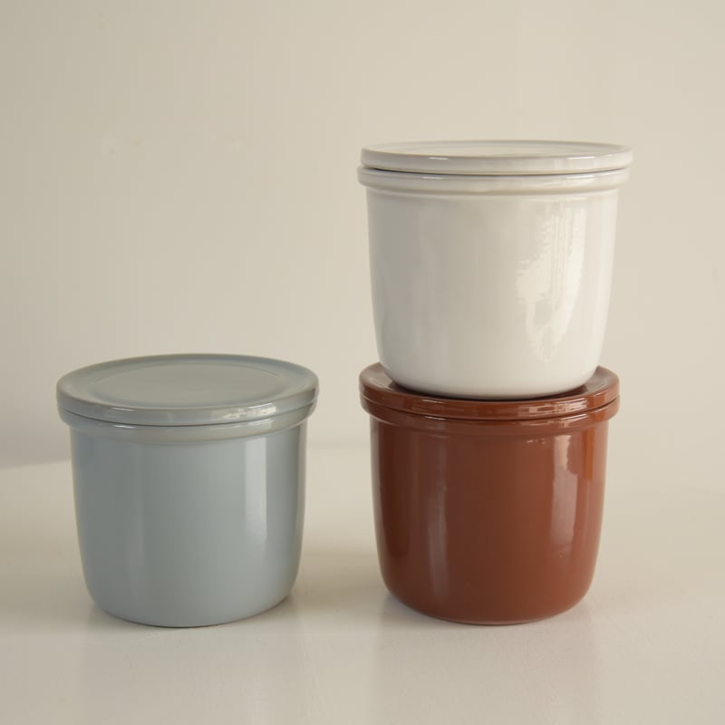 キュノワール 蓋付き容器 CROCK・2.3L BROWN | TOKONAME STORE