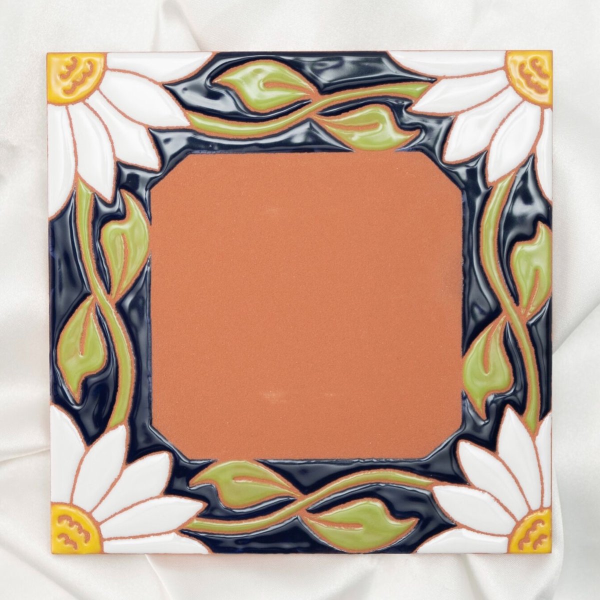 スペインタイル】鍋敷き・花瓶敷き15×15cm N-10 | みなとまちセラミカ