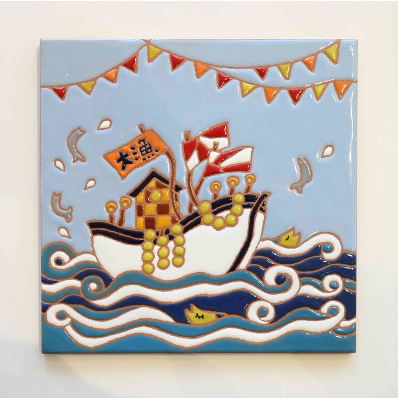 スペインタイル】絵タイル15×15cm E-4 | みなとまちセラミカ工房