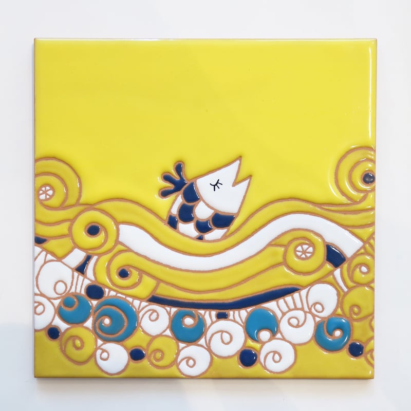 スペインタイル】絵タイル15×15cm E-1 | みなとまちセラミカ工房