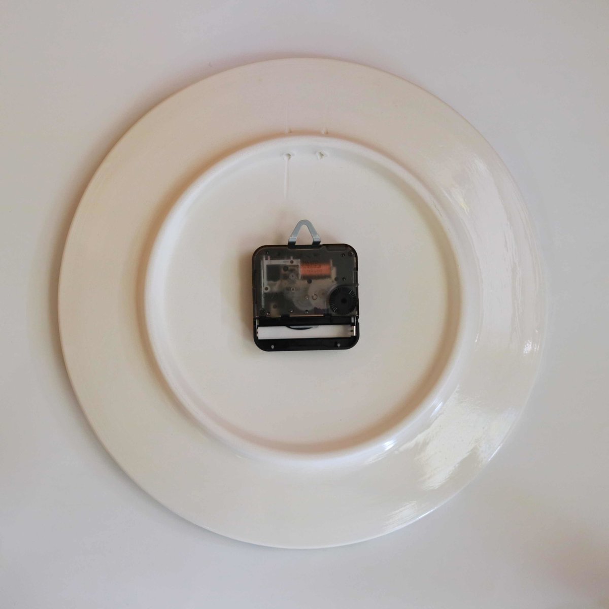 時計柄　皿　陶器 壁掛け時計 GLAZED CLOCK 陶器時計 フック付 Z-01 Z-02 Z-03 Z
