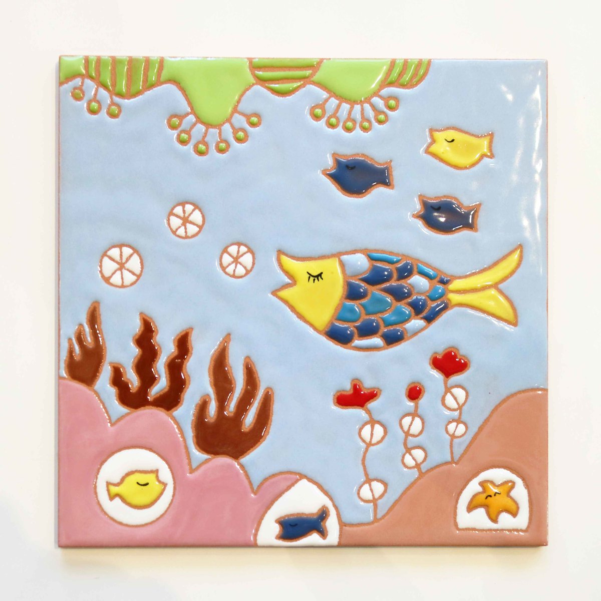 スペインタイル】絵タイル15×15cm E-24 | みなとまちセラミカ