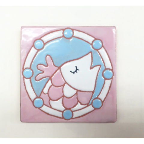 スペインタイル】タイルコースター 7.5×7.5cm C-3 | みなとまち