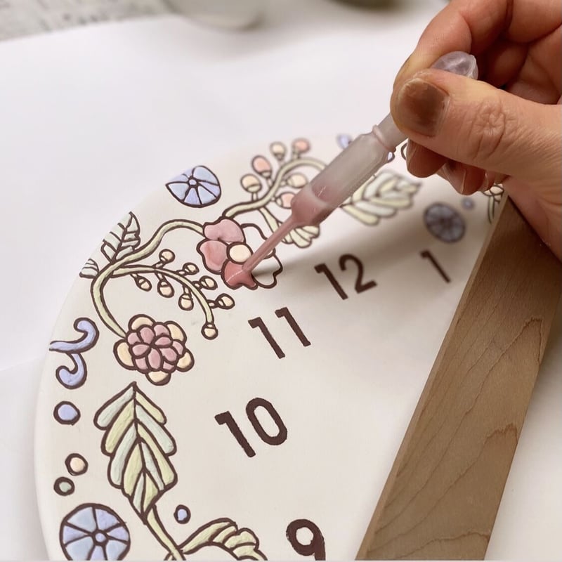 スペイン陶器】丸皿時計27cm TKM27-HC13 | みなとまちセラミカ工房