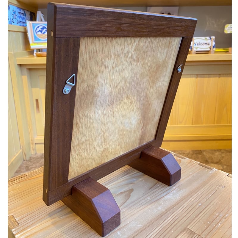 No3858  額装　タイル絵　彫刻家　スペイン　壁掛け　タイルアート　送料無料 No3858 額装 タイル絵 彫刻家 スペイン 壁掛け タイルアート