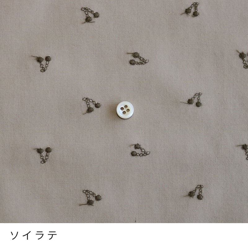 CHECK&STRIPE 刺繍の布 「ミニチェリー」50cm | Tomotake Onli