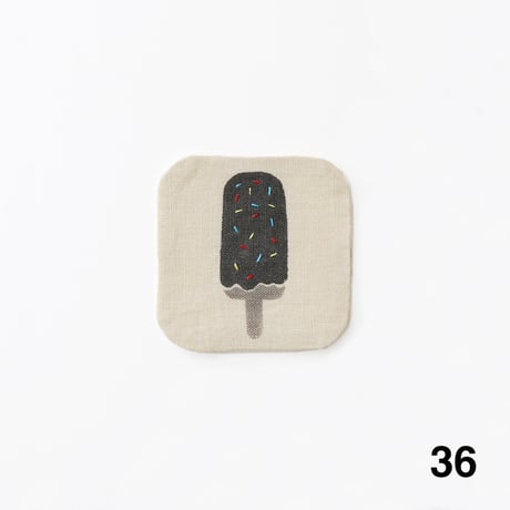 泥染リネンコースター [No.34〜No.42]　Linen Coaster