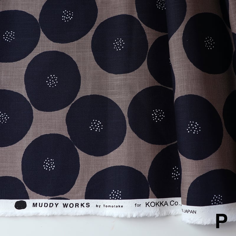 MUDDY WORKS プリント生地 [あんパン] モーリークロス 50cm [J〜COC色