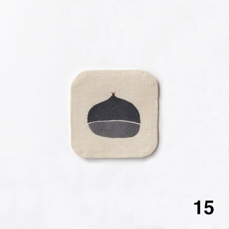 泥染リネンコースター [No.12〜No.22]　Linen Coasters